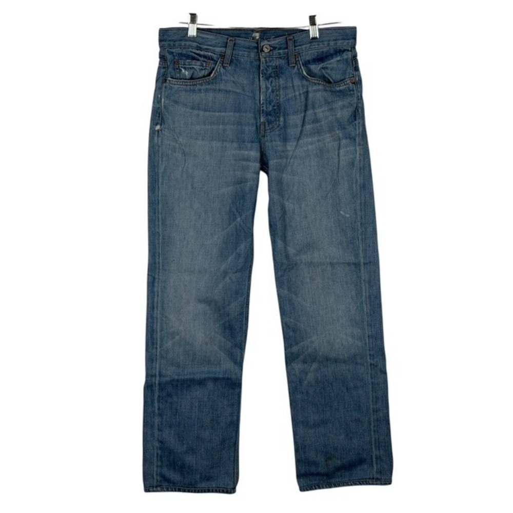 7‎ For All Mankind Slouchy Relaxed Jeans Medium Wash Button Fly Size 16